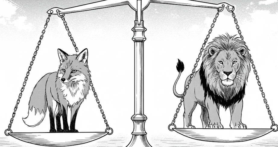 A balança deve pesar igual para todos os lados